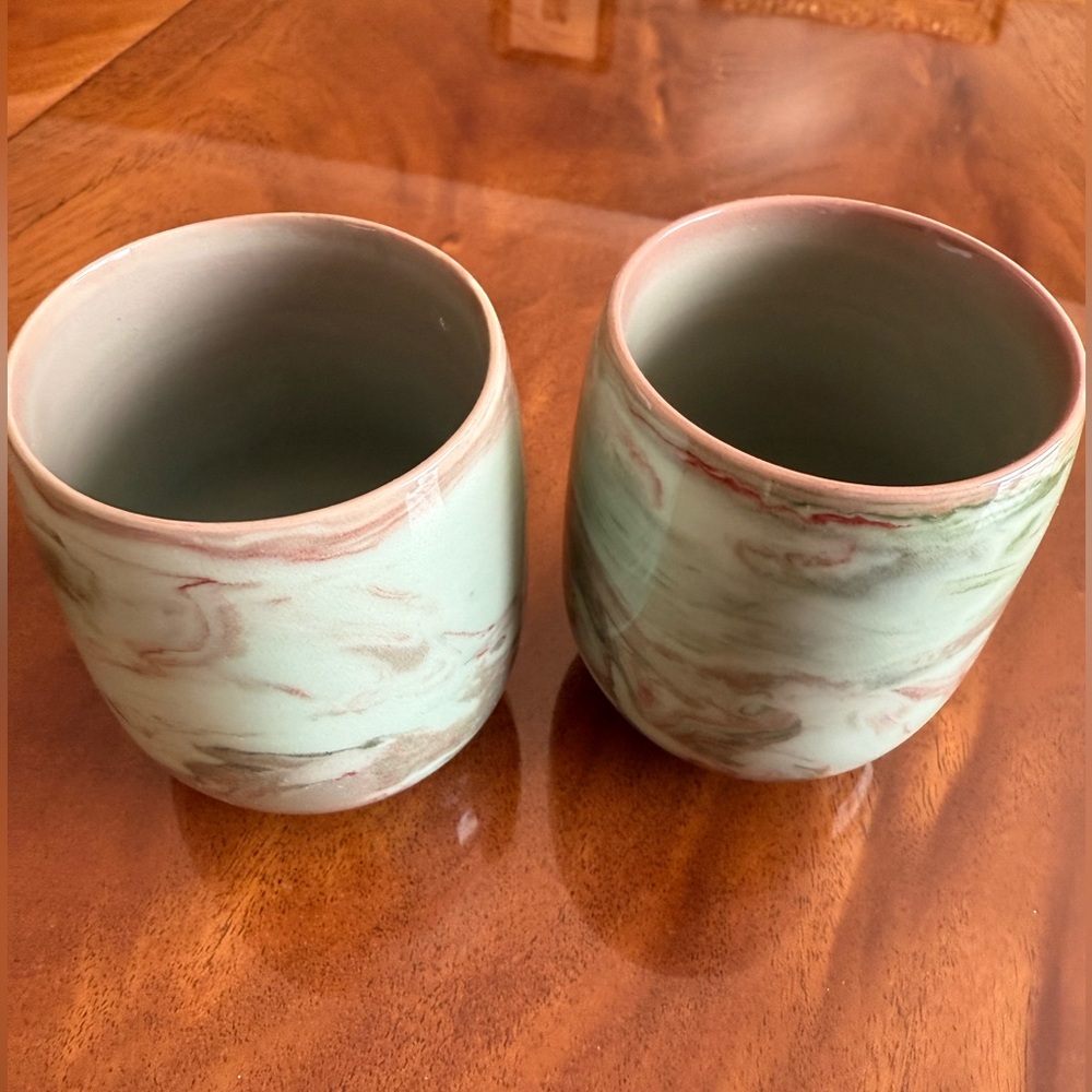 Handcrafted/ handmade artisan ☕️ teacups from Japan 
Porcelain made like new